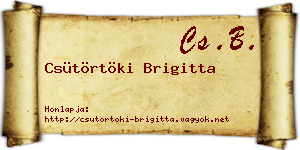 Csütörtöki Brigitta névjegykártya